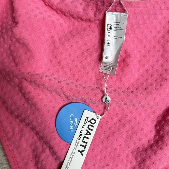 New!! Pink monokini textured, one piece swimsuit‎ Size 16/18 - Picture 4 of 5